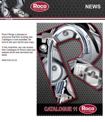 Roco Fittings announces New Catalogue