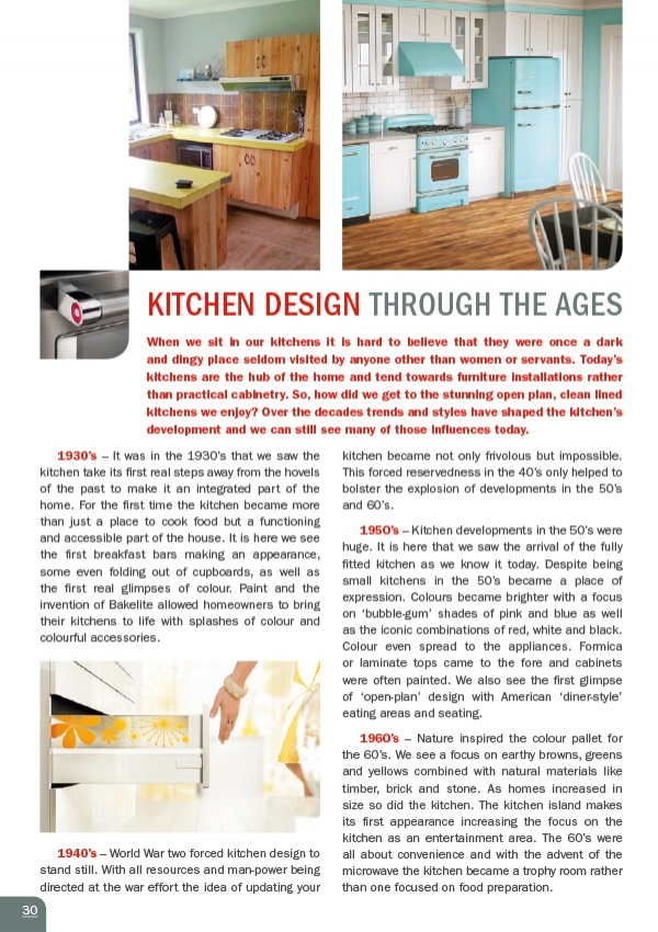 Kitchen Design Through the Ages