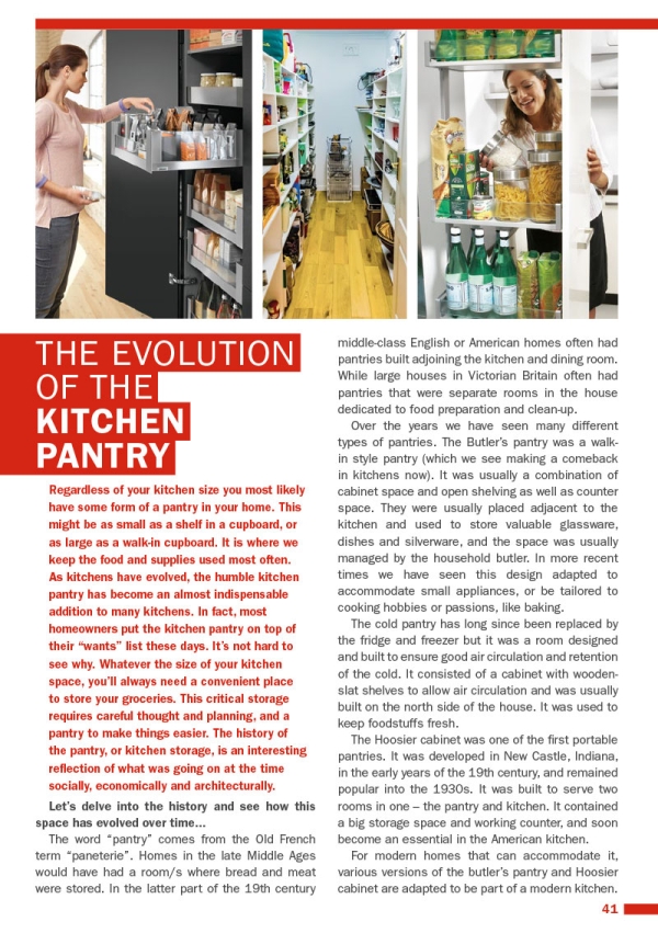 The Evolution of the Kitchen Pantry