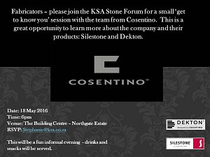 Join the KSA stone forum in their meeting with Cosentino