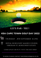 Bookings are now open for the KSA Cape Town Golf Day