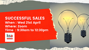 Successful Sales Training will be hosted on Wednesday the 21st April 2021 from 9:30am to 12:30am